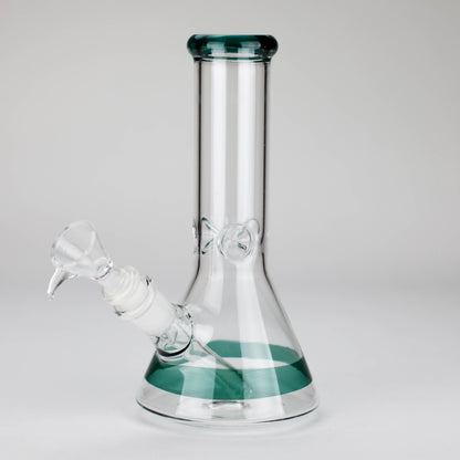 8" Glass Beaker Bong [PIP507] Glass Bong NIBO Distribution Green