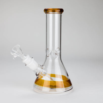 8" Glass Beaker Bong [PIP507] Glass Bong NIBO Distribution Amber