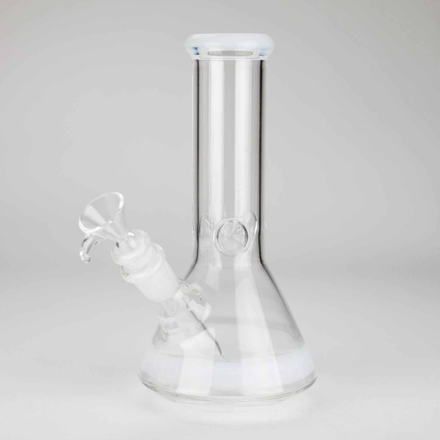 8" Glass Beaker Bong [PIP507] Glass Bong NIBO Distribution White