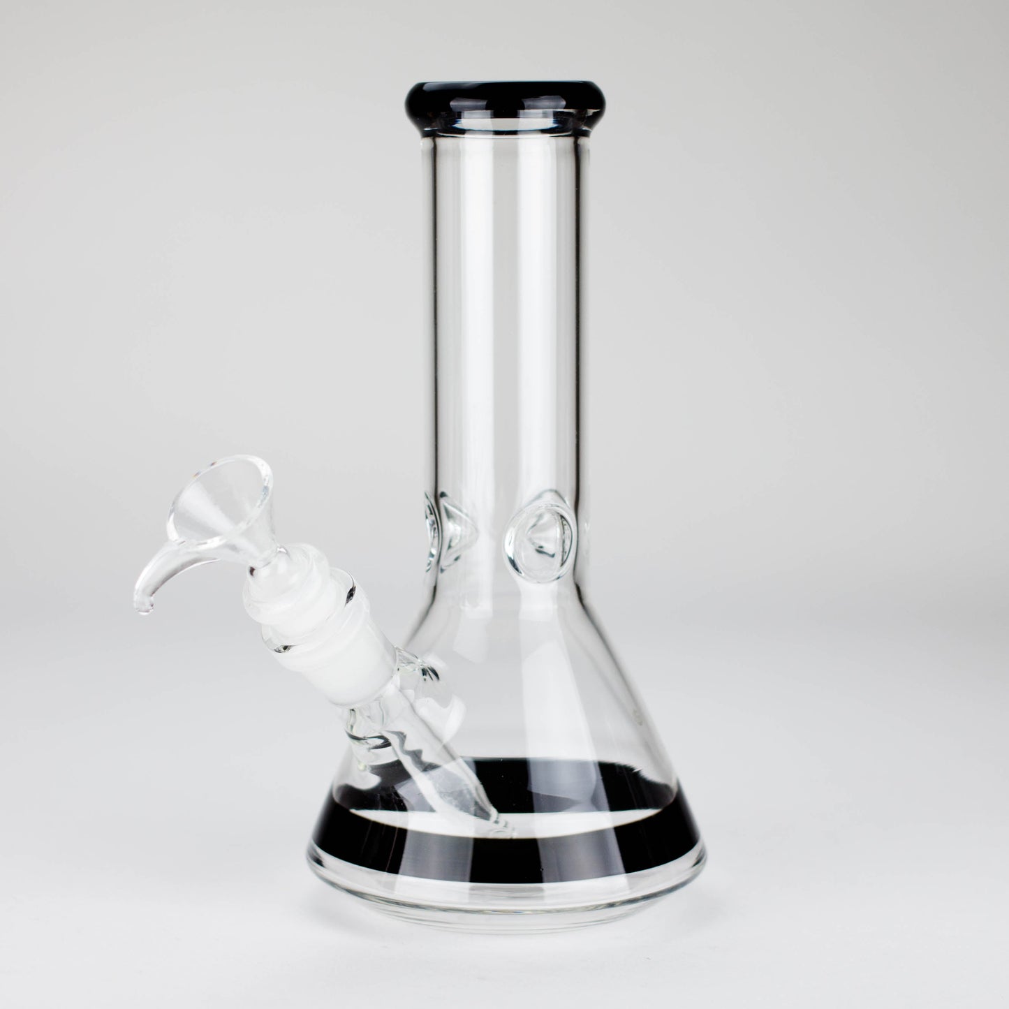 8" Glass Beaker Bong [PIP507] Glass Bong NIBO Distribution Black