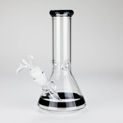 8" Glass Beaker Bong [PIP507] Glass Bong NIBO Distribution Black