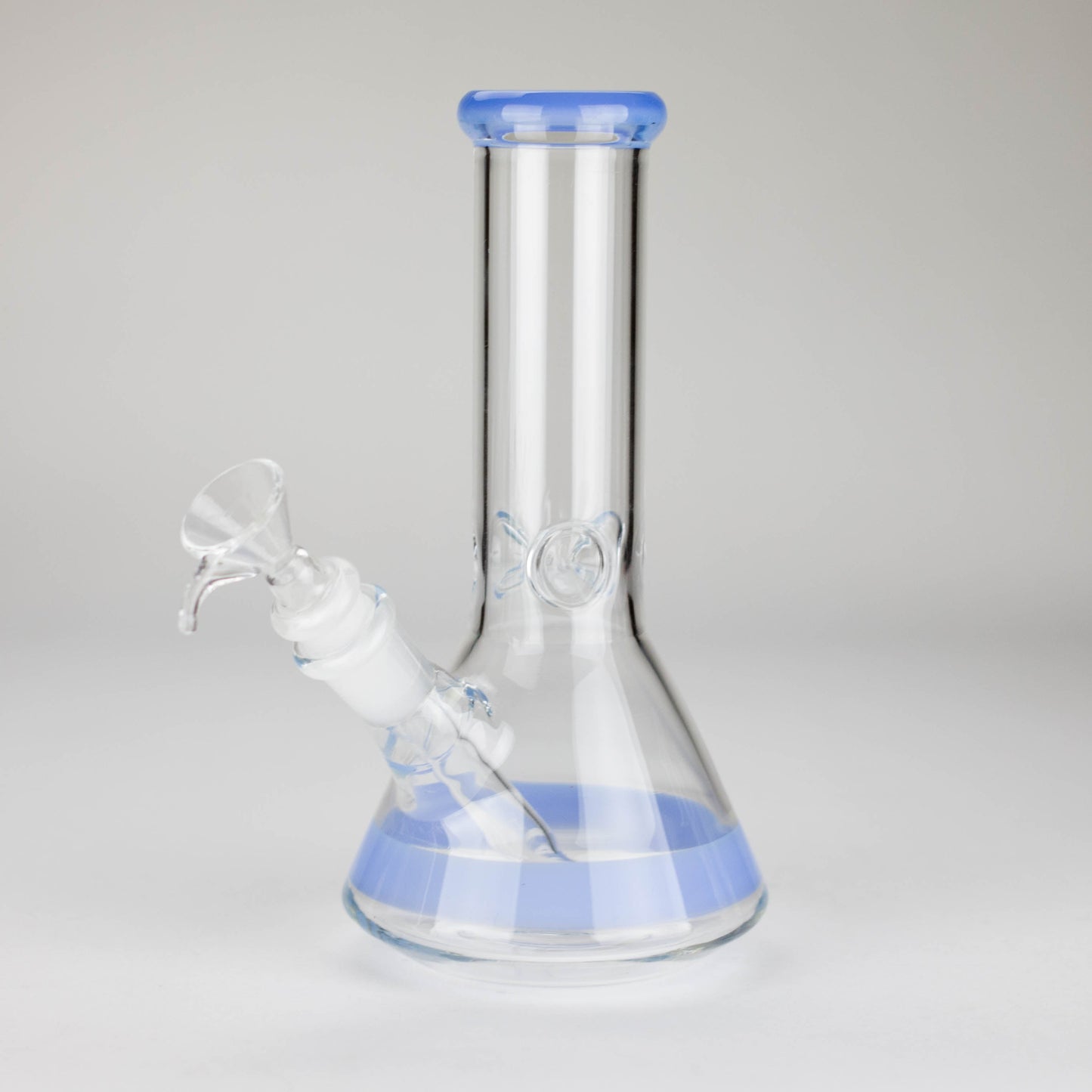 8" Glass Beaker Bong [PIP507] Glass Bong NIBO Distribution Sky Blue