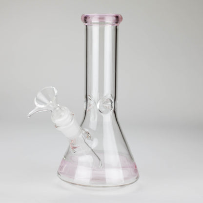 8" Glass Beaker Bong [PIP507] Glass Bong NIBO Distribution Pink