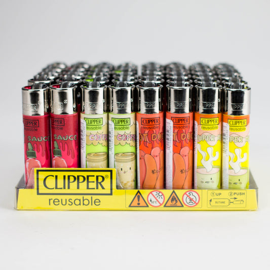CLIPPER | Hot Sentences Design Display of 48 Lighter ONE