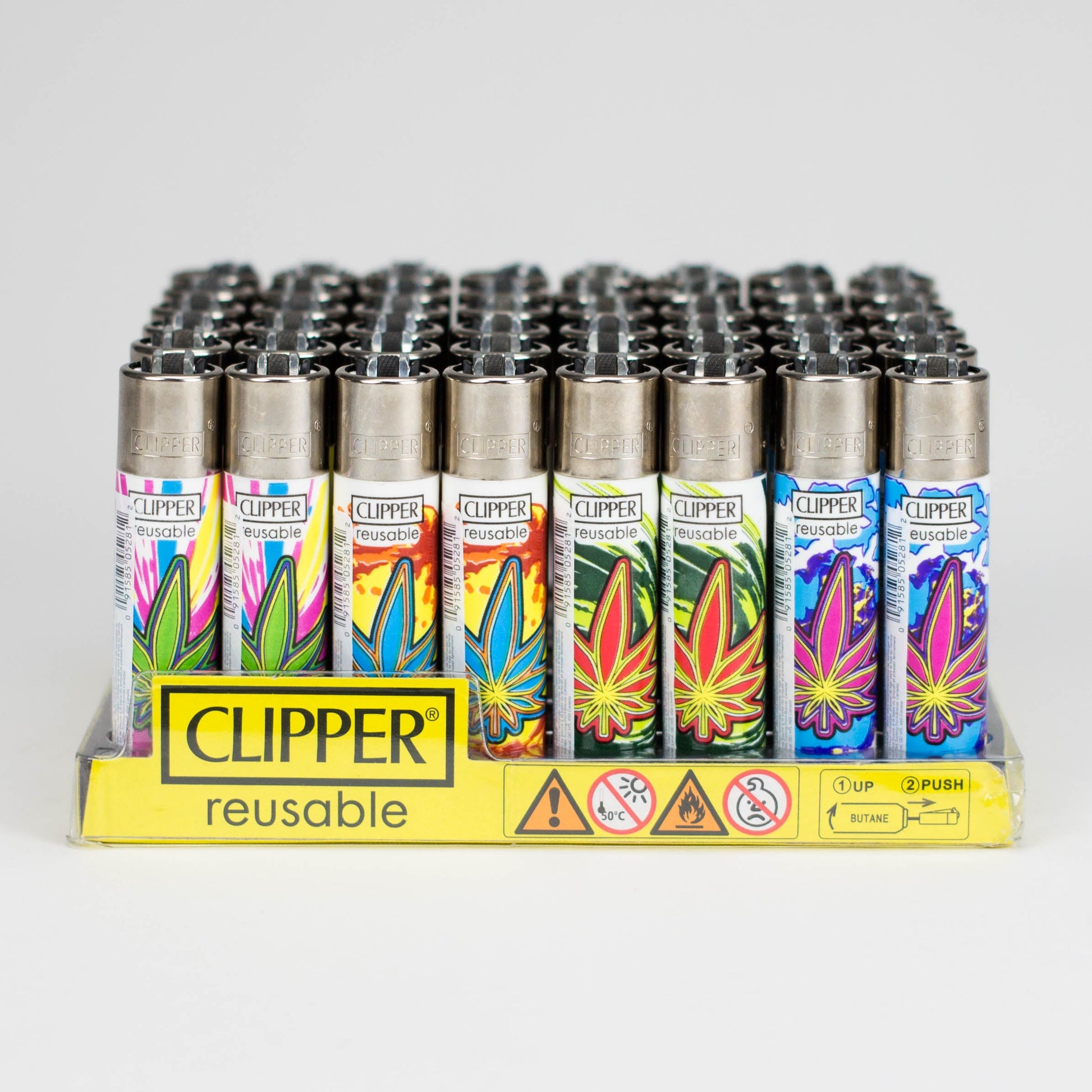 CLIPPER | Leaves Explosion DESIGN Display of 48 Lighter ONE