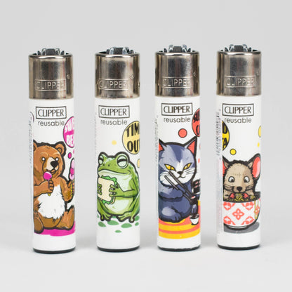 CLIPPER | Random Creatures - White Classic Display of 48 Lighter ONE