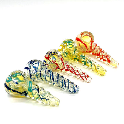 Insideout Twist Glass Pipe 3.5" - Assorted Design [PIP678] Glass Pipe NIBO Distribution