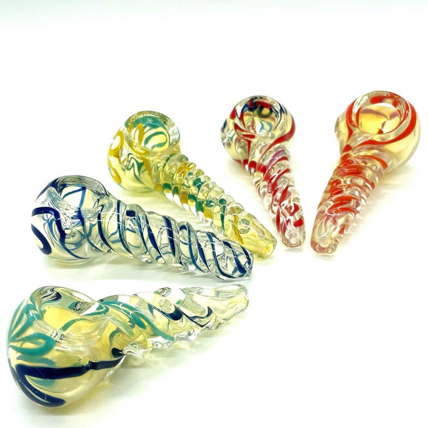 Insideout Twist Glass Pipe 3.5" - Assorted Design [PIP678] Glass Pipe NIBO Distribution