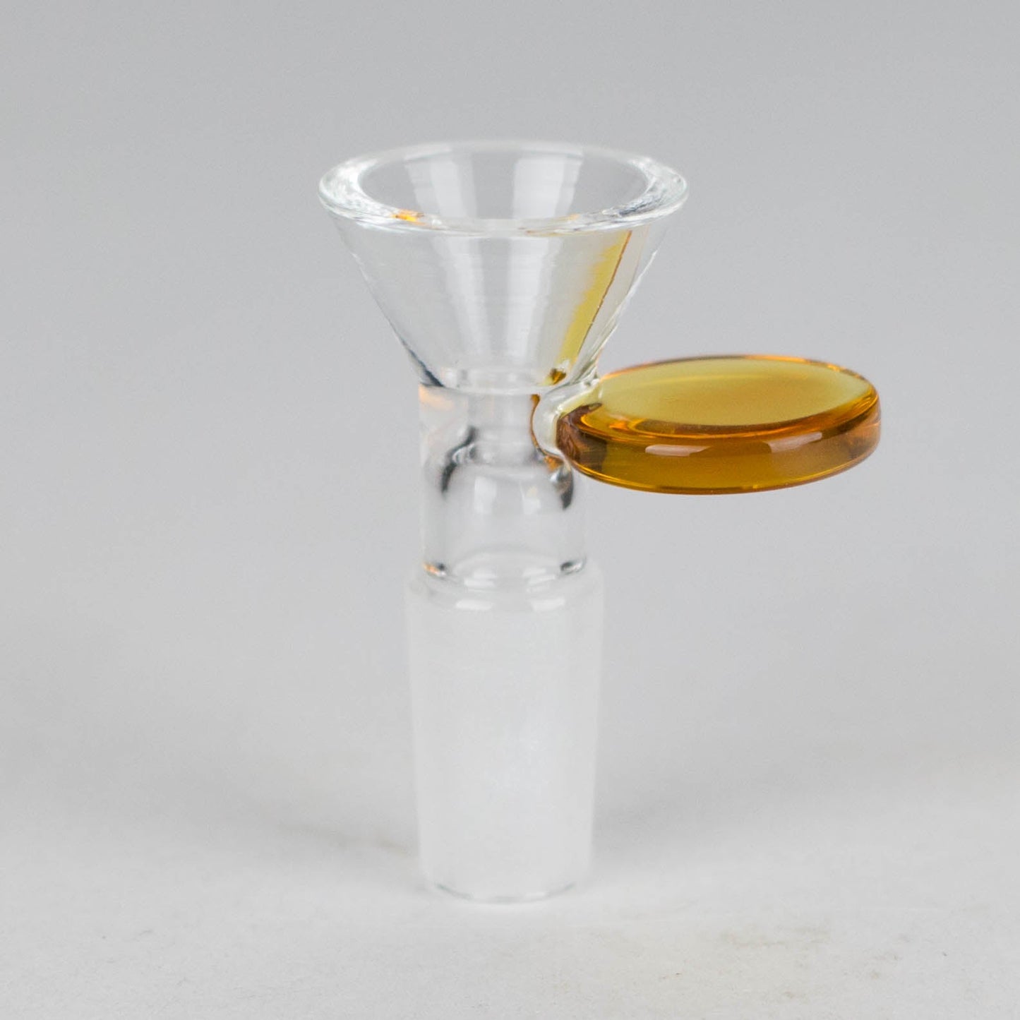 Glass bowl with color round handle for 14 mm Pack of 3 Bowl · Popper 777 Smoke Light Brown [Pack of 3]