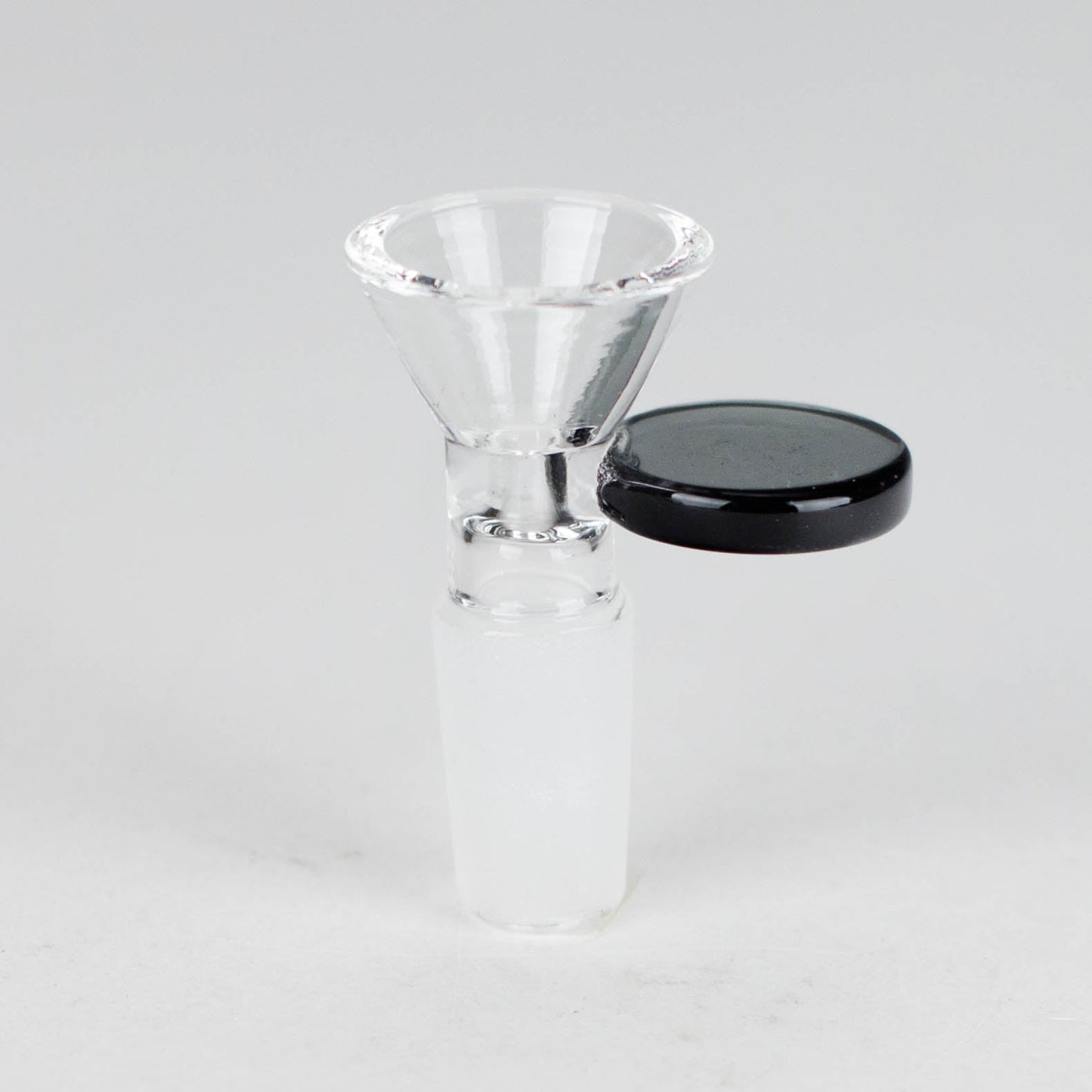 Glass bowl with color round handle for 14 mm Pack of 3 Bowl · Popper 777 Smoke Grey [Pack of 3]