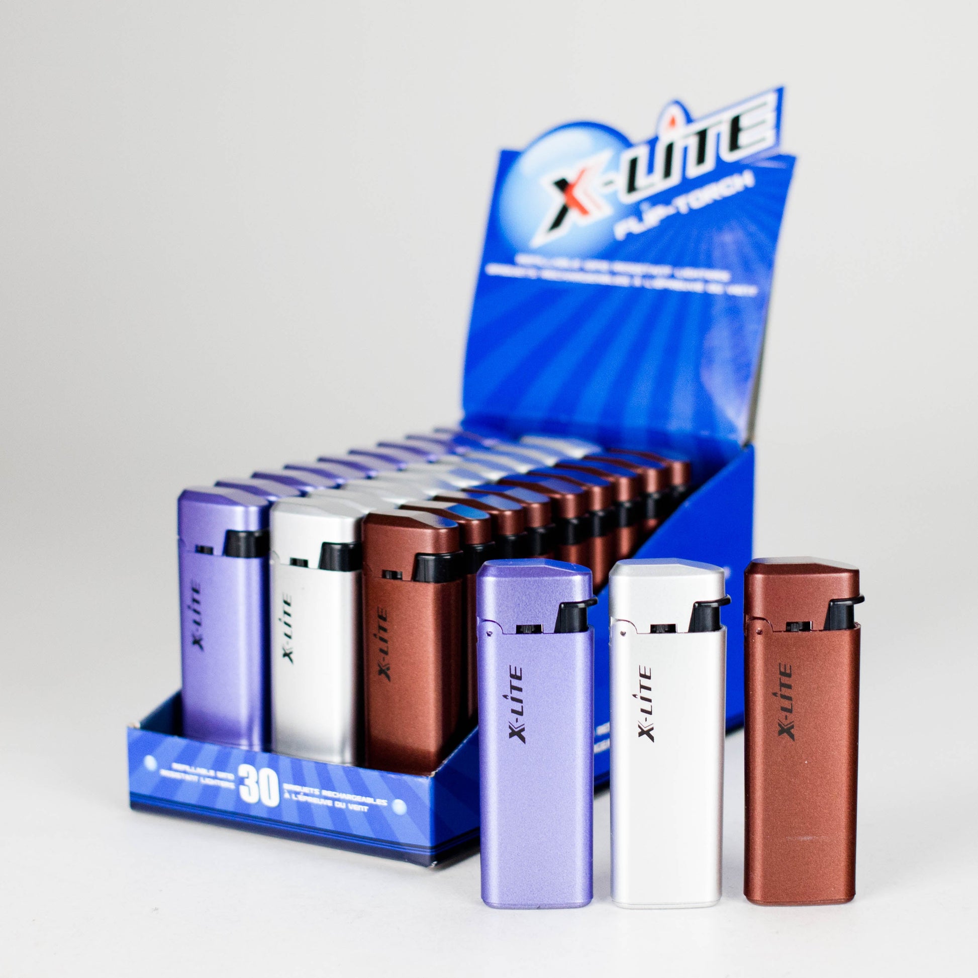 X-lite | 4-Tier Lighter Display Stand [XLC-102-DIS] – Holds 102 Assorted Lighters Lighter ONE