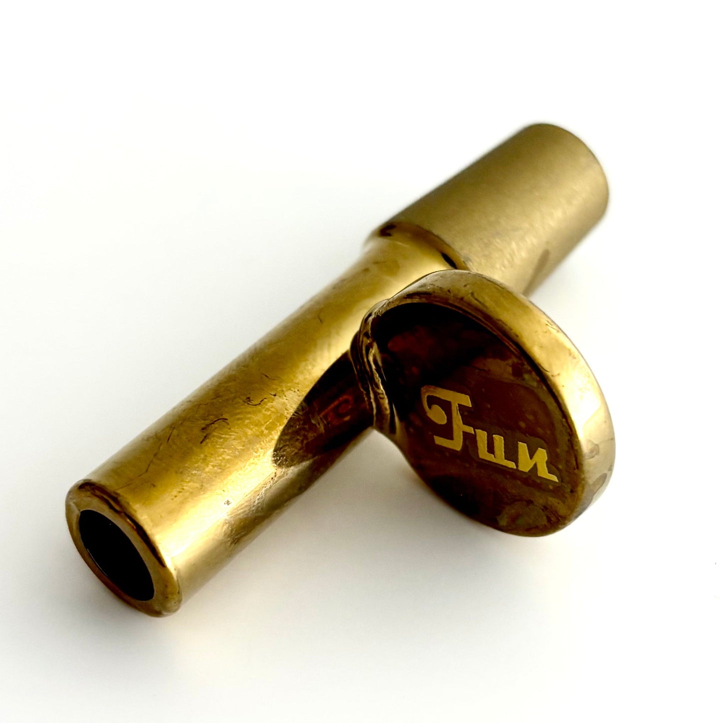 Fortune | Electroplate 14mm Glass Popper Bowl With Gold Logo Bowl · Popper Fortune Gold Chrome