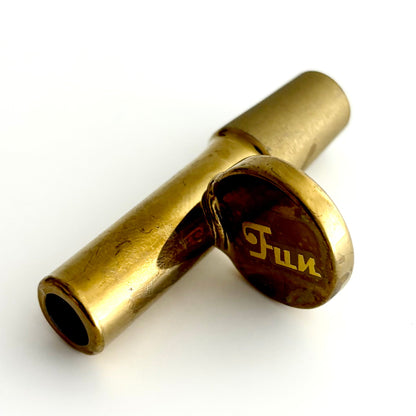 Fortune | Electroplate 14mm Glass Popper Bowl With Gold Logo Bowl · Popper Fortune Gold Chrome