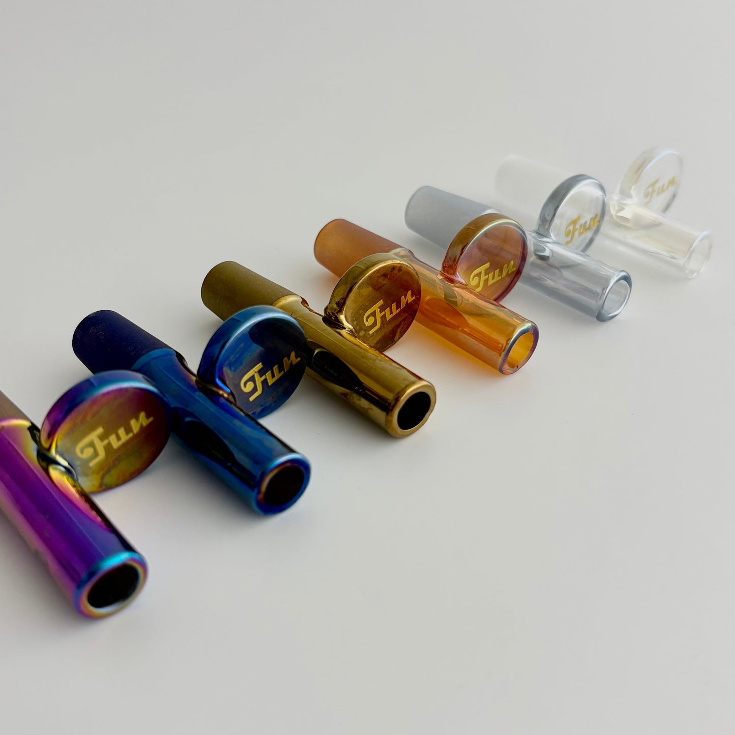 Fortune | Electroplate 14mm Glass Popper Bowl With Gold Logo Bowl · Popper Fortune