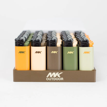 MK Lighter | Outdoor Regular Flame, Flint Strike Disposable Pocket Lighters - 50 / Display Lighter ONE Small [XLC-E16]