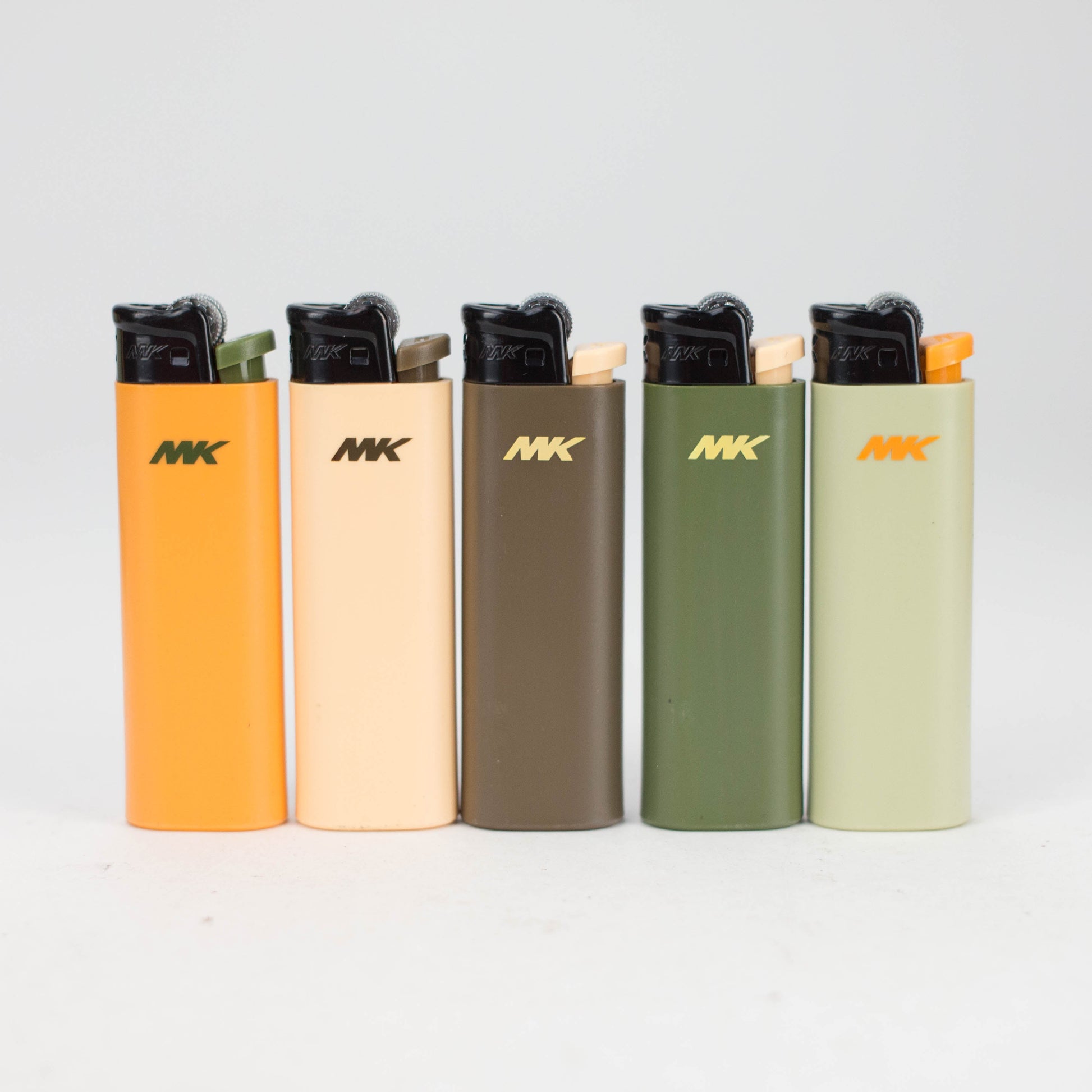 MK Lighter | Outdoor Regular Flame, Flint Strike Disposable Pocket Lighters - 50 / Display Lighter ONE