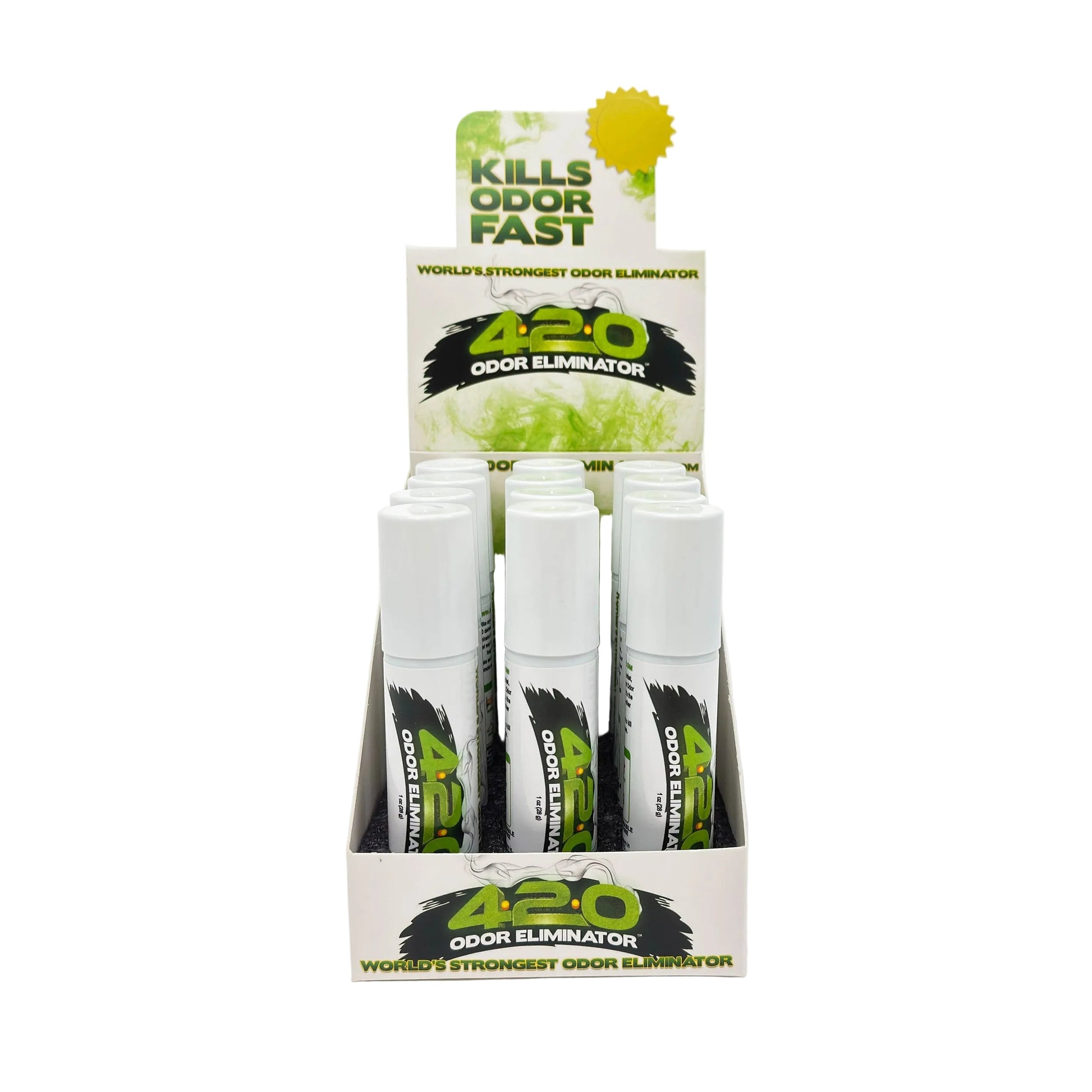 420 ODOR ELIMINATOR™ | 420 CLEAN GREEN SPRAY – Box of 12 (1 oz) Odour Eliminator Spray LEHIGH WHOLESALE
