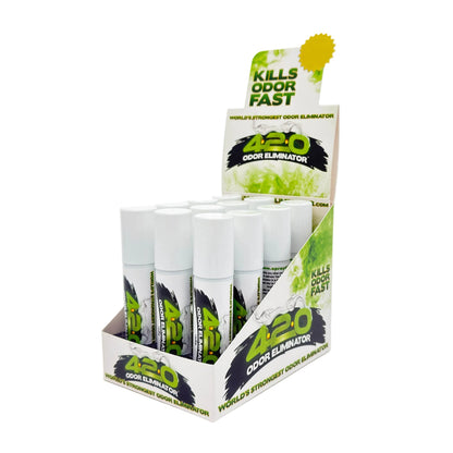 420 ODOR ELIMINATOR™ | 420 CLEAN GREEN SPRAY – Box of 12 (1 oz) Odour Eliminator Spray LEHIGH WHOLESALE