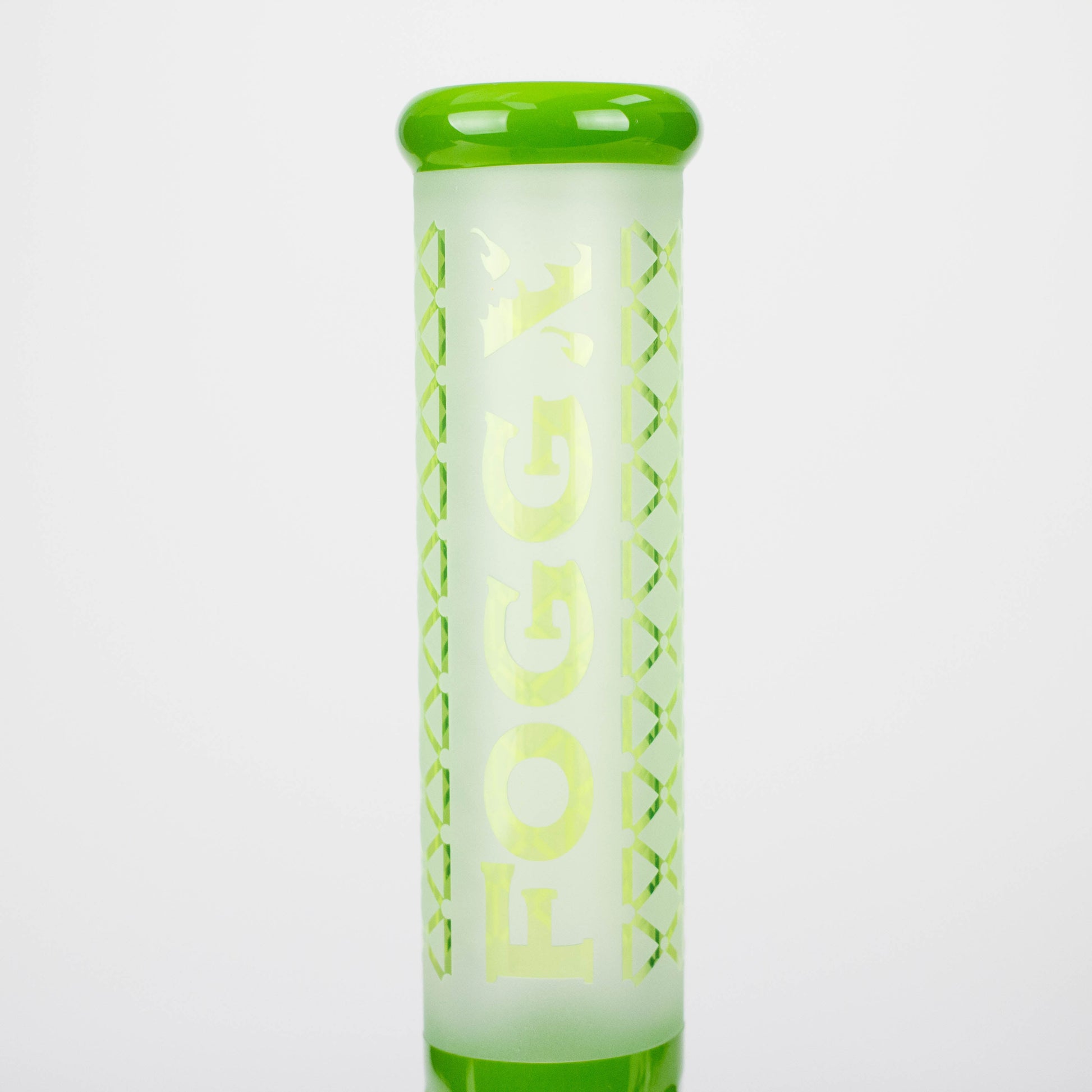 FOGGX | 14" Sandblasted Beaker Glass Water Pipe – 7mm Thick [FT321] Glass Bong LEHIGH WHOLESALE
