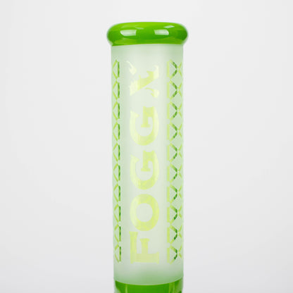 FOGGX | 14" Sandblasted Beaker Glass Water Pipe – 7mm Thick [FT321] Glass Bong LEHIGH WHOLESALE