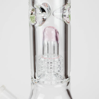 FOGGX | 14" Glass Water Pipe with Percolator [FT187] Glass Bong LEHIGH WHOLESALE