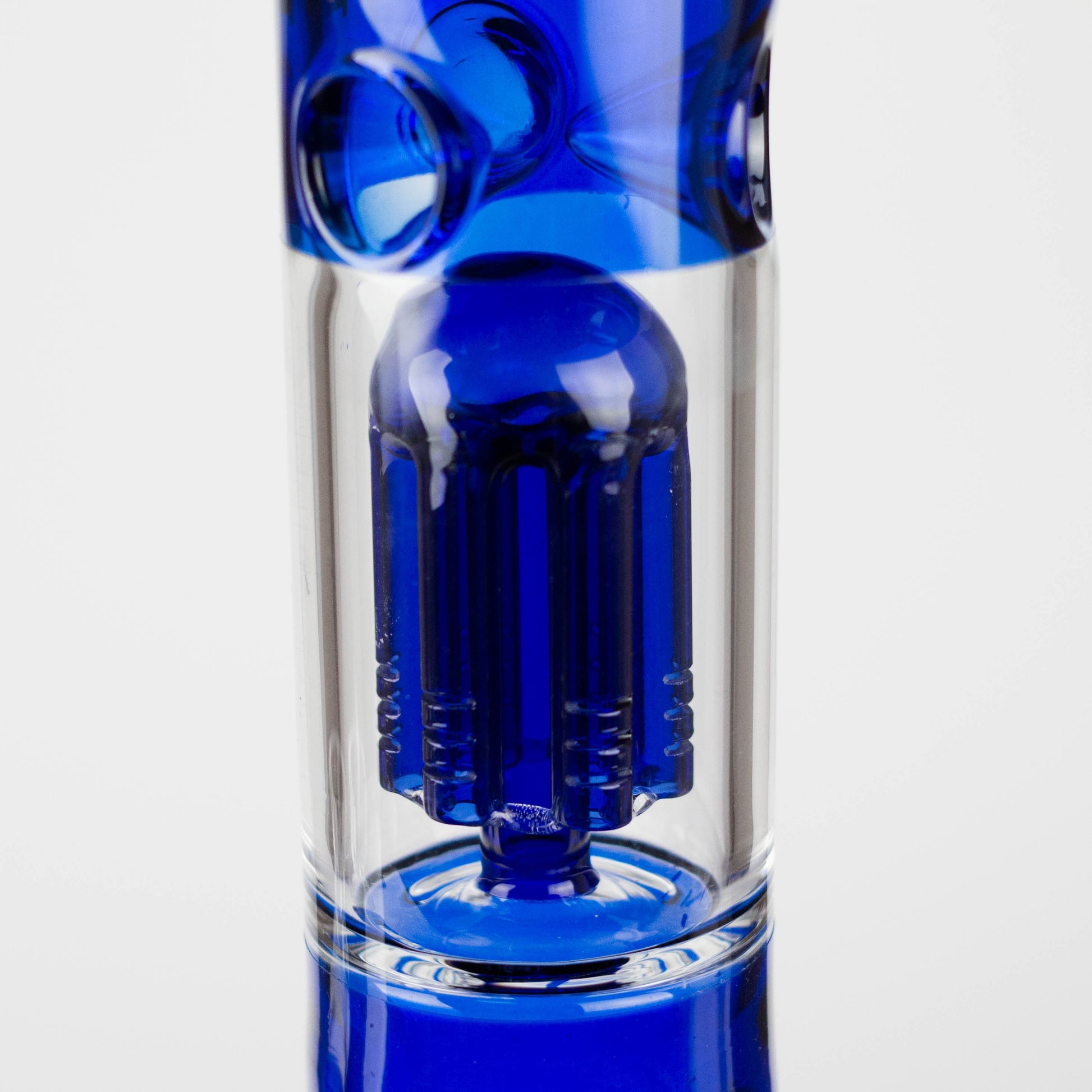 FOGGX | 14" Colored Glass Water Pipe with Percolator [FTLL09] Glass Bong LEHIGH WHOLESALE