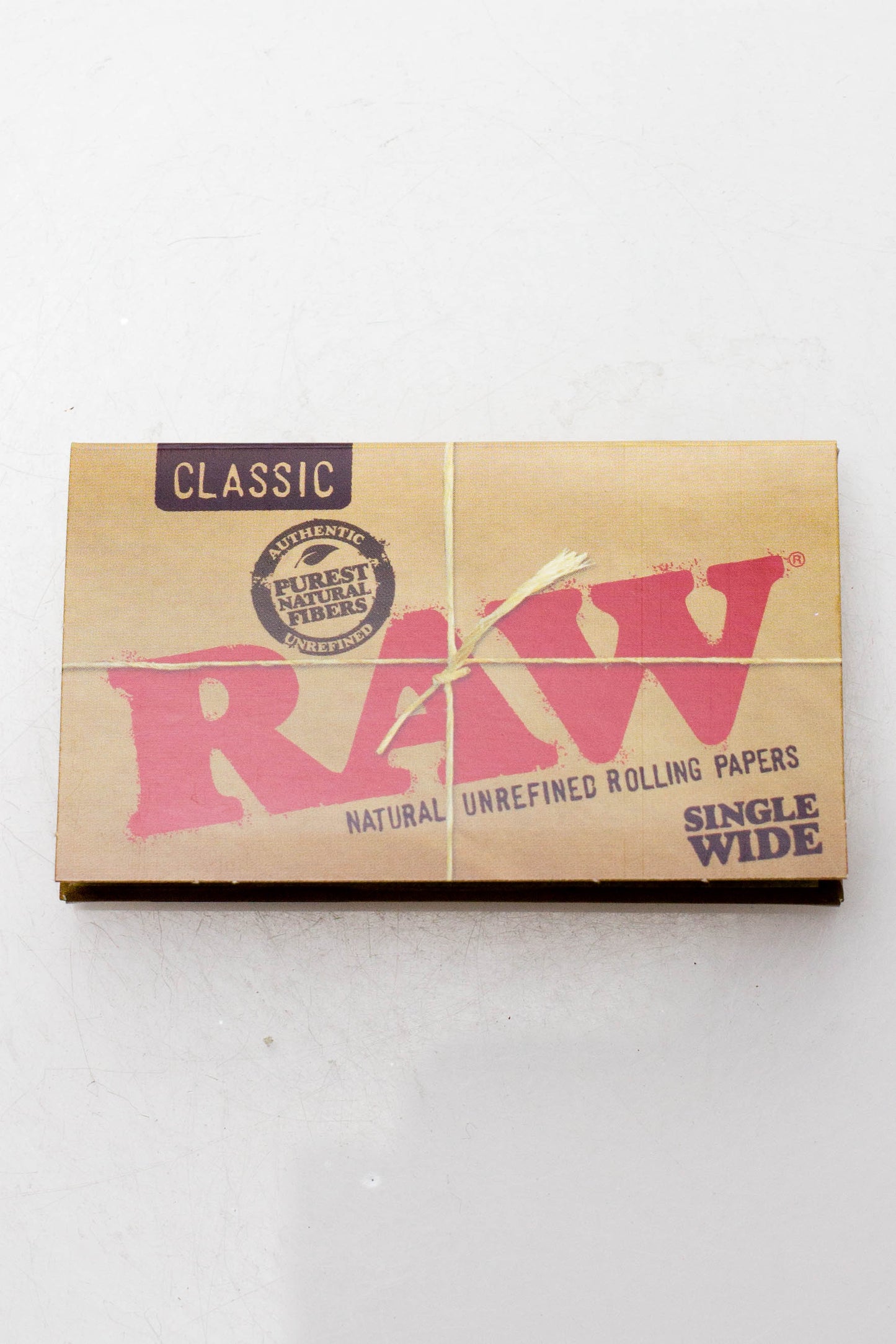 RAW Classic Natural Unrefined Rolling Paper [CP1069] 1 - 1/4" Size ONE Singlewide
