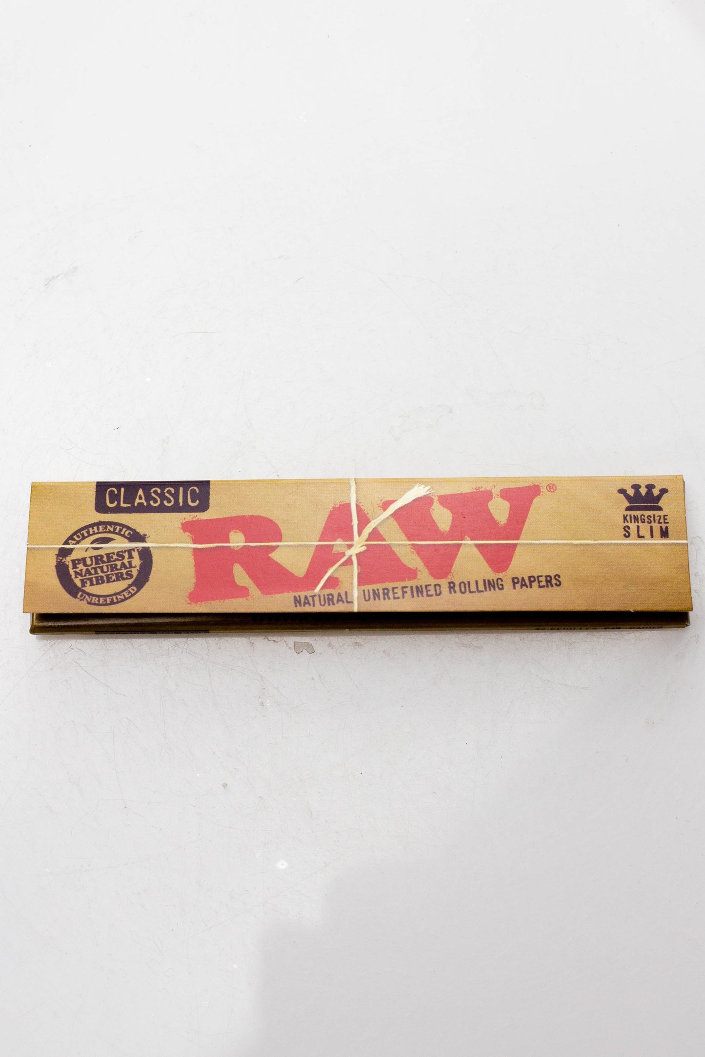 RAW Classic Natural Unrefined Rolling Paper [CP1069] 1 - 1/4" Size ONE King Slim