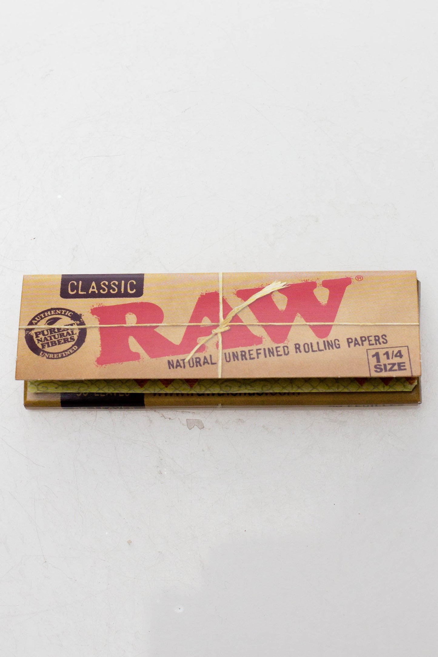 RAW Classic Natural Unrefined Rolling Paper [CP1069] 1 - 1/4" Size ONE 1 1/4"