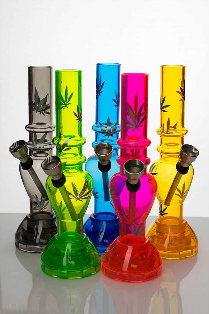 7" acrylic water pipe with grinder [GP1295] Acrylic Bong ONE