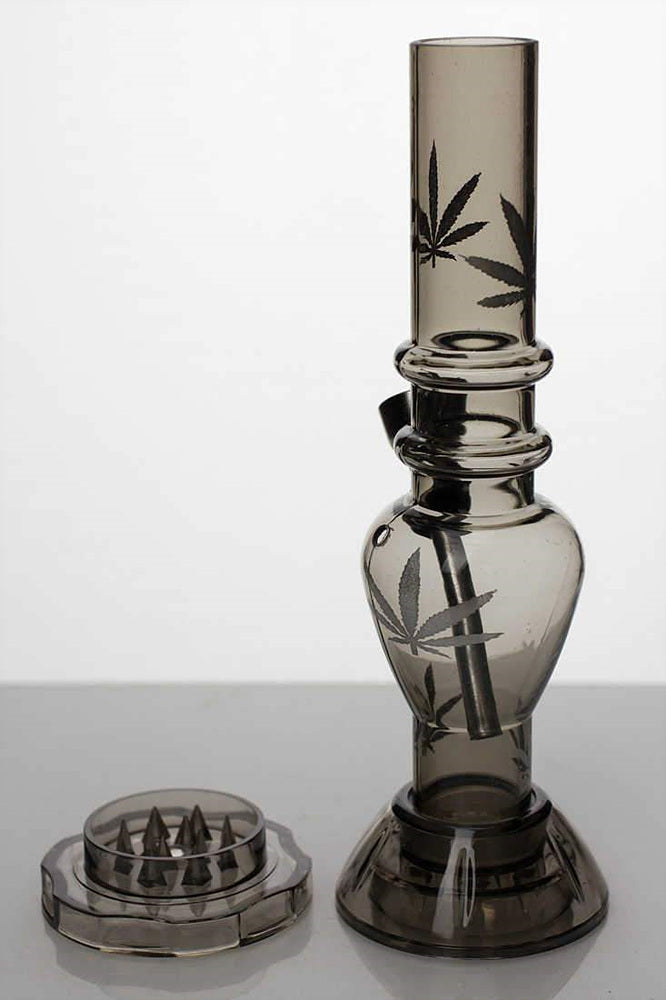7" acrylic water pipe with grinder ( GP1295 ) Acrylic Bong ONE