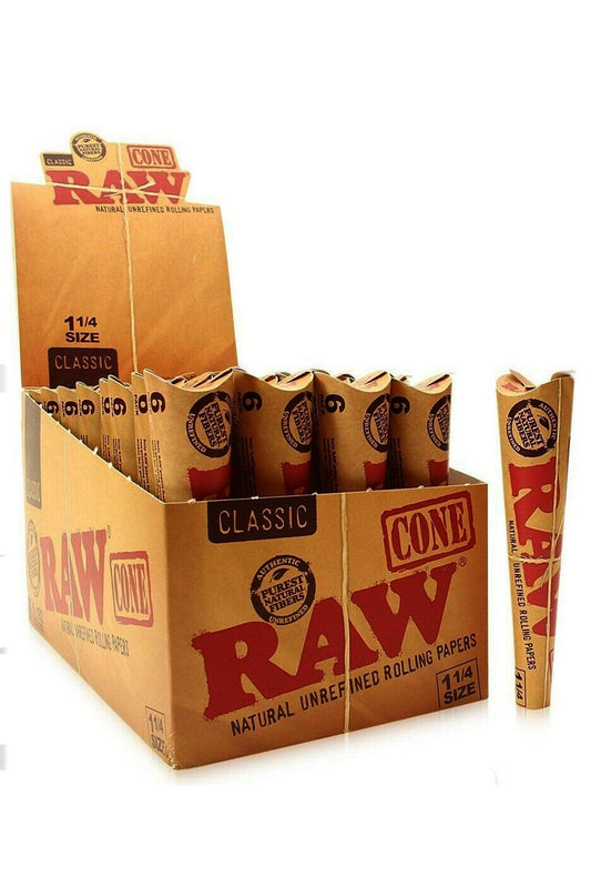 RAW Natural Unrefined Pre-Rolled Cone Pre-rolled Cone (Display Pack) ONE