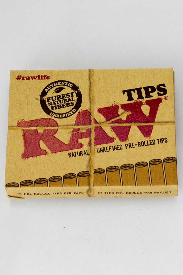 Raw Rolling paper pre-rolled filter tips - 20 packs Filter Tip ONE