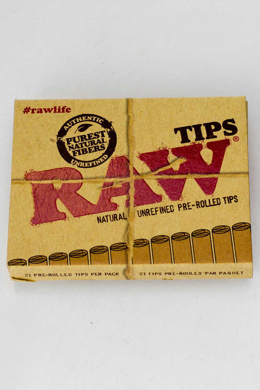Raw Rolling paper pre-rolled filter tips - 20 packs Filter Tip ONE