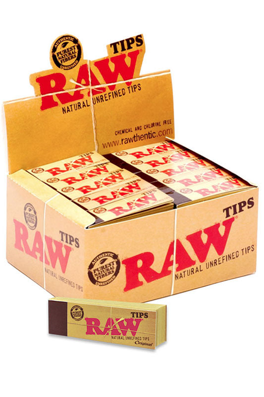 Raw Rolling Paper Tips - 50 packs Filter Tip ONE