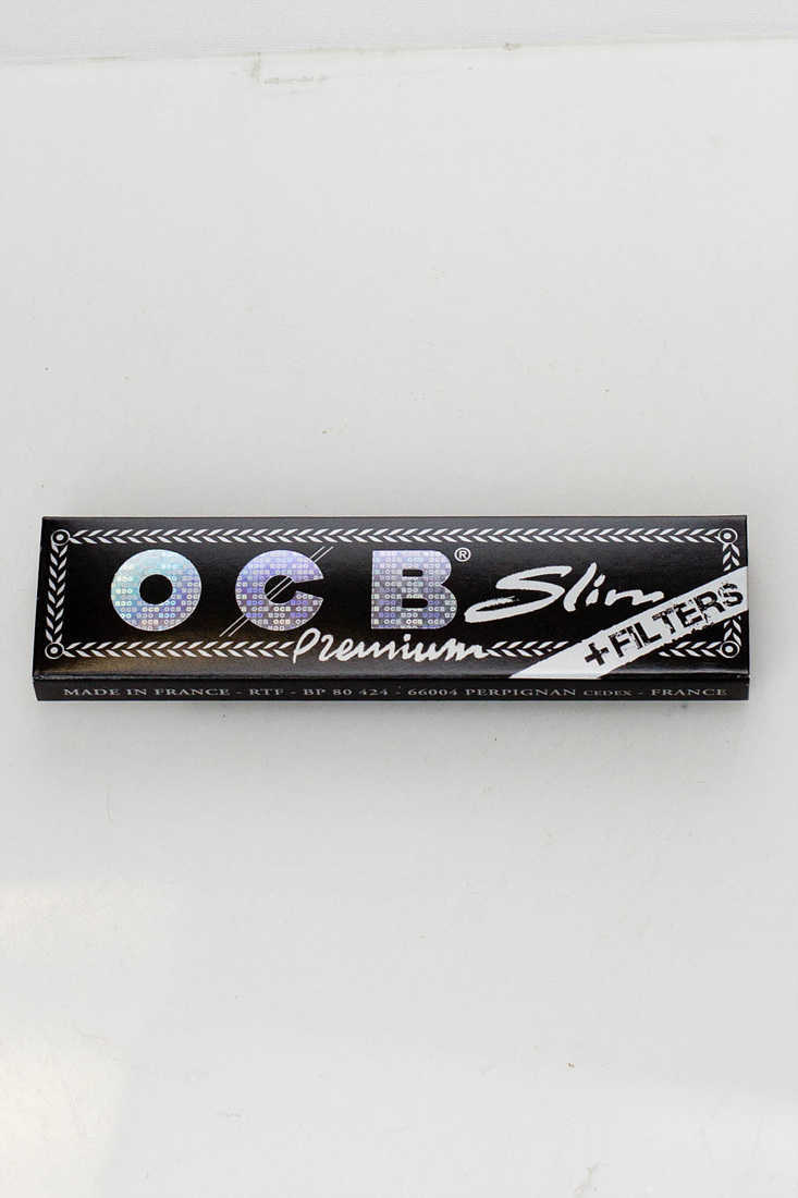 OCB Premium rolling paper 1 - 1/4" Size ONE King Slim size+Filters - 32 packs