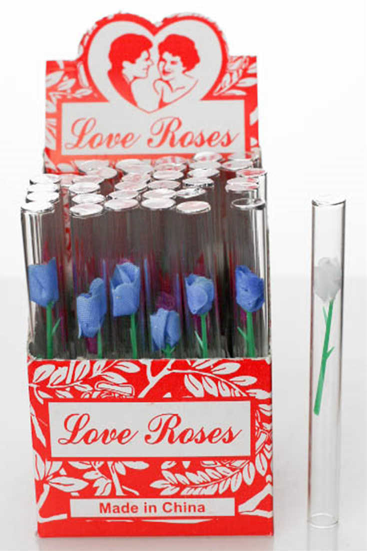 Love Rose Glass Tubes Glass Pipe ONE