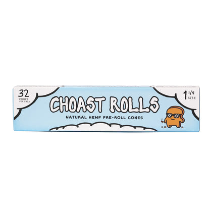 Choast Rolls | 32 Pack Bulk Hemp Cones 1 1/4 | Made in France Pre-rolled Cone (Display Pack) Choast
