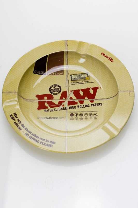 Raw metal ashtray with magnet backing Metal Ashtray ONE