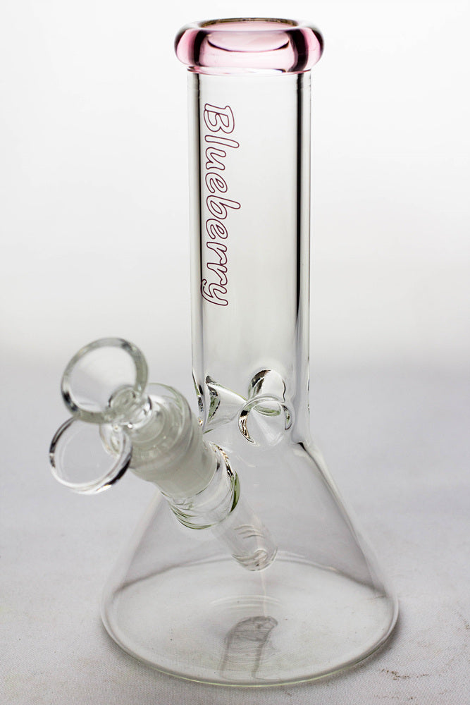 8" Blueberry glass beaker water bong ( N8040 ) Glass Bong ONE Pink