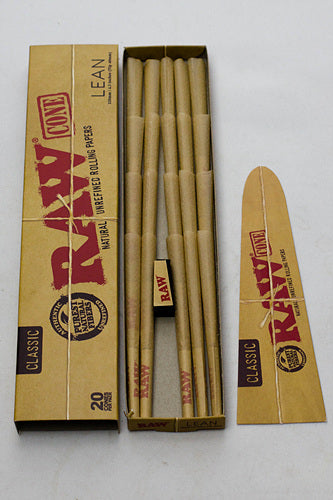 RAW Classic Lean Cones Pre-rolled Cone (Display Pack) ONE