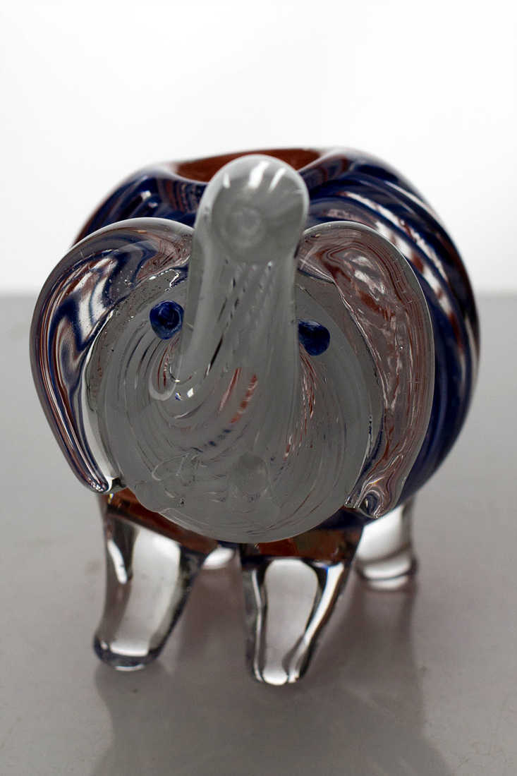 Standing elephant glass hand pipe Glass Pipe ONE
