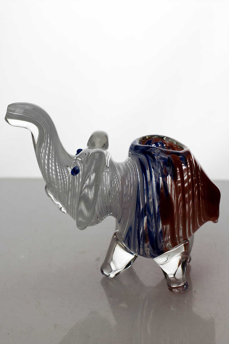 Standing elephant glass hand pipe Glass Pipe ONE