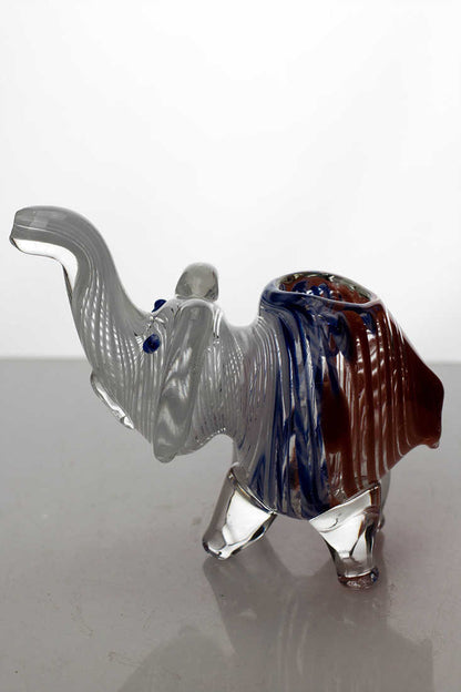 Standing elephant glass hand pipe Glass Pipe ONE