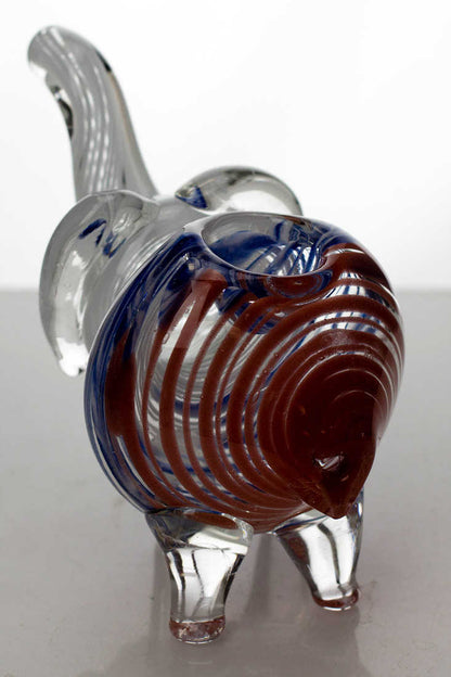 Standing elephant glass hand pipe Glass Pipe ONE