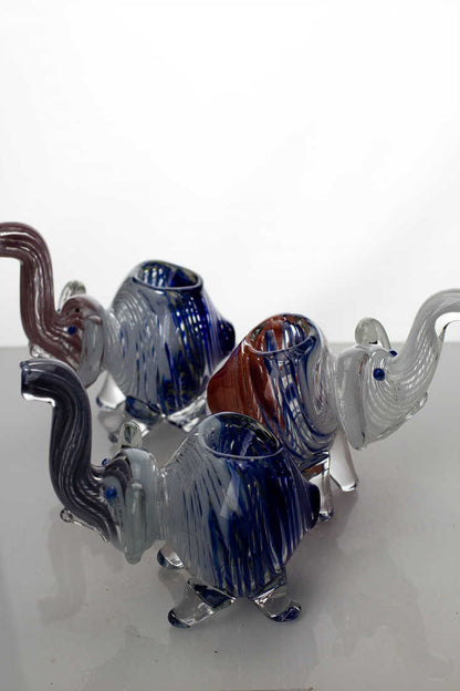 Standing elephant glass hand pipe Glass Pipe ONE