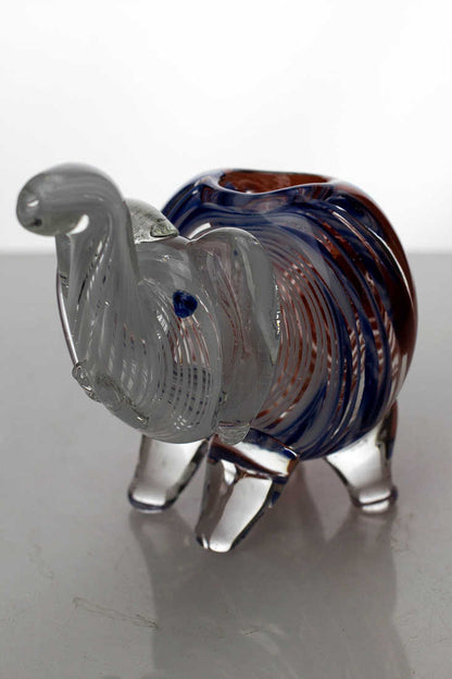 Standing elephant glass hand pipe Glass Pipe ONE