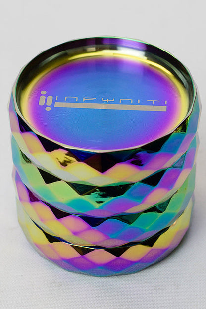 Infyniti 4 parts metal herb grinder ( GR7506 ) Regular Grinder ONE Rainbow