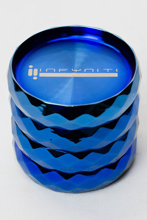 Infyniti 4 parts metal herb grinder ( GR7506 ) Regular Grinder ONE Blue