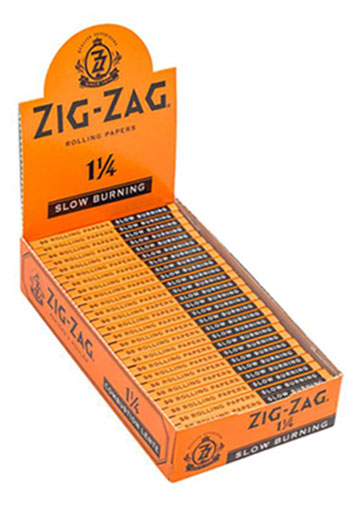 ZIG-ZAG Slow burning Orange Papers 1 1/4 - 25 packs 1 - 1/4" Size ONE
